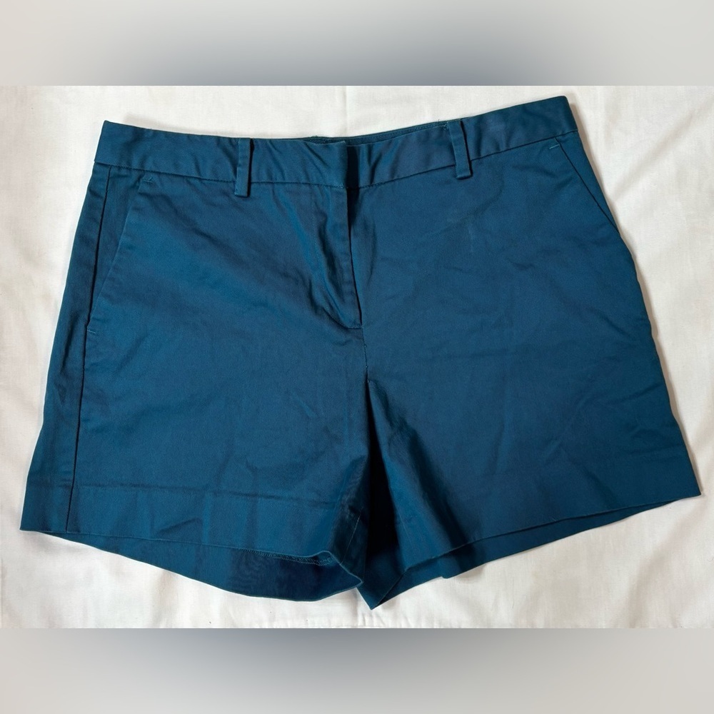 Michael Kors Nassau Teal Blue Women's Chino Shorts